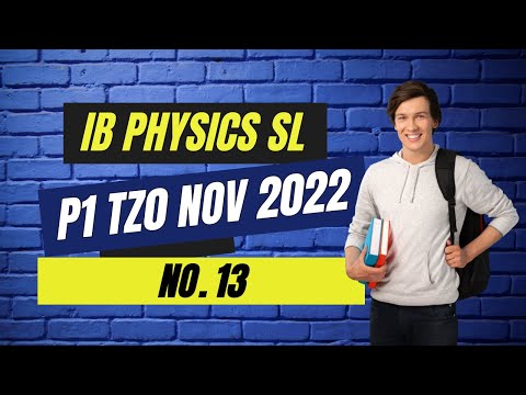 Physics SL P1 TZ0 November 2022 (No.13)