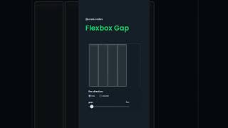 Flexbox gap in css #shorts
