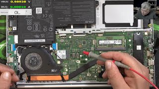Asus Vivobook 15 & Lenovo yoga slim, same main power rail shorted but actually different faults