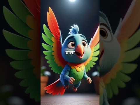 तोता और मैना की कहानी #storytime #trendingshorts #kidstory #animation