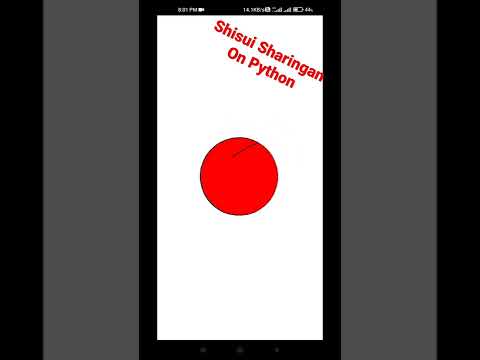 How To Make Sharingan in python turtle #shorts #trending #trend #python #coding #cool