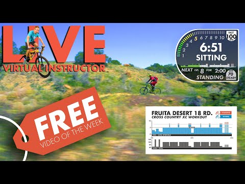 FREE Mountain Bike Spin Video. FRUITA Virtual Instructor XC Workout Studio Version