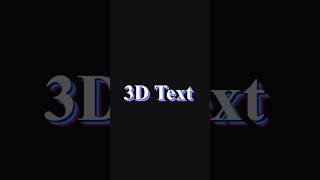 Make 3D Text with Only CSS Pro Tricks For Bignners🔥|#coding #shorts #csstricks #vlog #3DTextCSS #css
