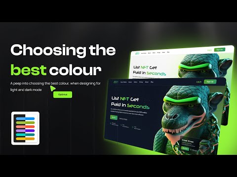 LIGHT & DARK MODE DESIGN | CHOOSING THE BEST COLOR | FIGMA DESIGN FOR BEGINNERS