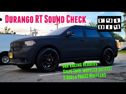 Dodge Durango RT with OBX Long Tube Headers Sound Check