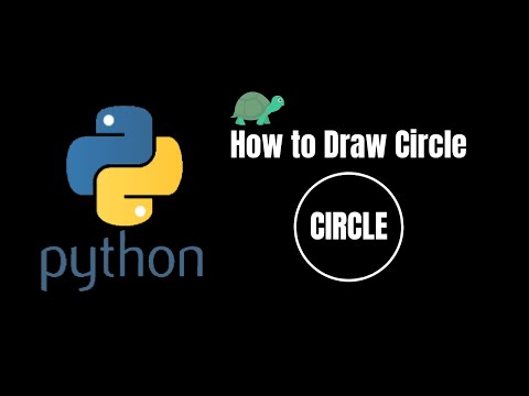 How to Draw circle in python by Turtle. Beginners project.