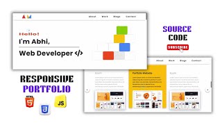 How to Create a Responsive Portfolio Website Using html css Js Beginners to Advanced