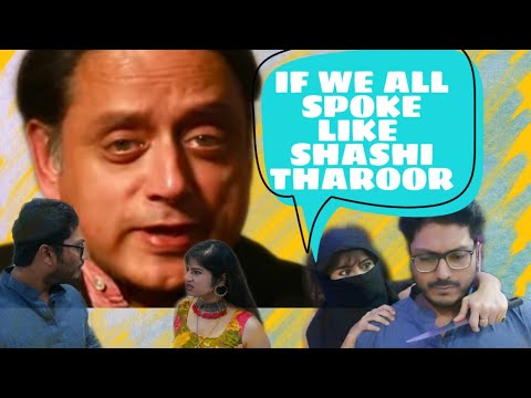 Shashi Tharoor in Daily Life | Tharoorian English | Comedy Video | Awesome Blossom