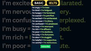 Basic vs IELTS Vocabulary | Upgrade Your English for Band 9 #ieltspreparation #englishvocabulary