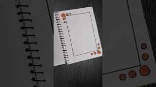 Easy border design for project/ assignment#shorts#viral#frontpagedesignforschoolproject#shortsfeed