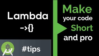 Lambda In Android Studio #short #androidlambda #androidstudiotutorial
