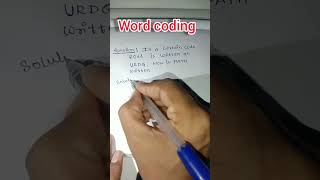 Word Coding Tricks in Reasoning | Crack Any Code in  seconds 🔍  #shorts  #word coding #Reasoning