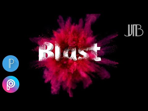 Cara Membuat Powder Blast Text Effect | Picsart & Pixellab