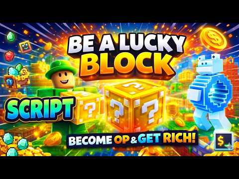 BE A LUCKY BLOCK 🔥 INSANE SCRIPT! AUTO FARM + INFINITE LUCK + REBIRTH!