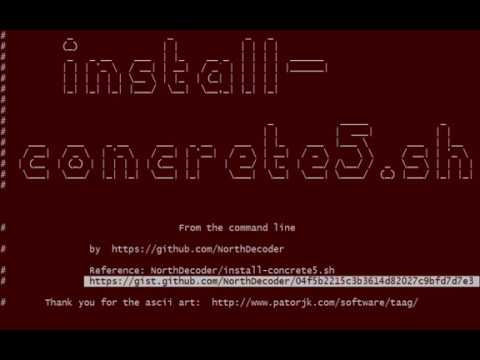 01 - Installing Concrete5 from command line