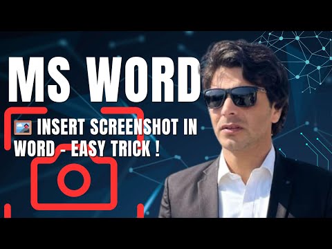 How to Use Screenshot Tool in MS Word | Insert Screen Clipping Easily, With naqib skills 