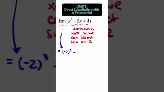 Limits - Polynomials with Direct Substitution