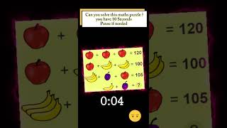 Can you solve this maths puzzle? #maths #youtubeshorts #mathematics #18 #mathspuzzlewithanswer