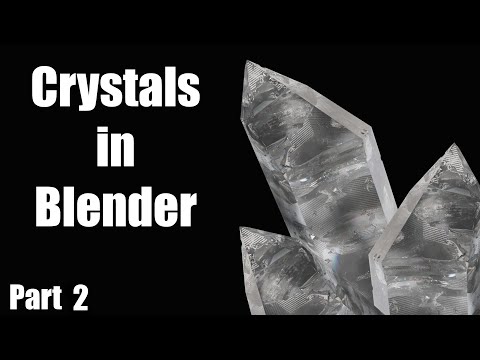 How to make crystal in Blender - geometry nodes Part 2