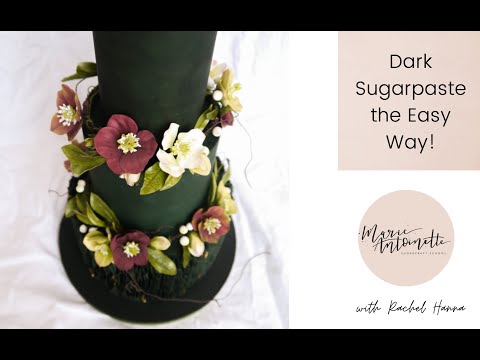 Achieving Dark Coloured Sugarpaste the Easy Way!