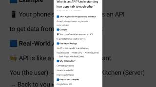 "What is an API? | Simplest Explanation Ever! #shorts #coding"