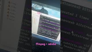 ffmpeg wins again #ffmpeg #adobe #videoediting #freesoftware #cli #terminal #tech #trick #encoding