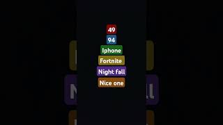 WHAT DO YOU HEAR #94 #49 #iphone #fortnite #nightfall #niceone #foryou