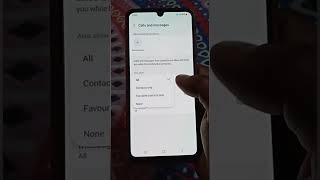 How to setup call & messages in Do not disturb mode#samsung #galaxyf22 #shorts ❤❤
