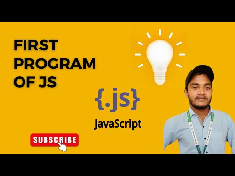 Write Your First Program In JavaScript || Download You Vs Code And Write Your First Program in JS.