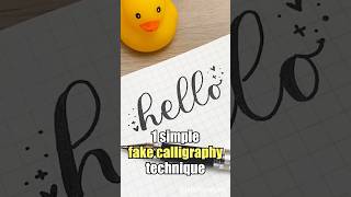 How To Do Faux Calligraphy...!😎 #shorts #calligraphy