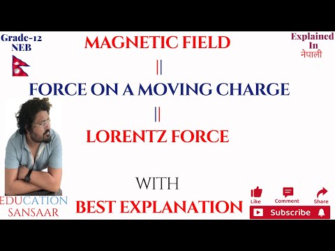 Force on a Moving Charge in a Magnetic Field || Lorentz Force || Chapter 16 Magnetic Field || NEB