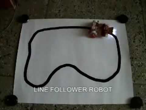Line Follower Robot which Automatically Follows a Black Line on a White Surface - Hobby Videos