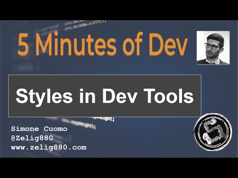5 minutes of dev Styles in dev tools