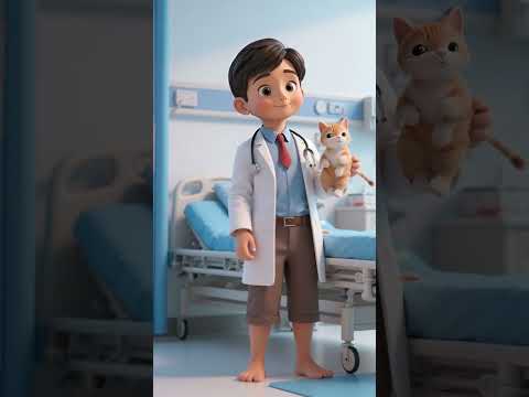 Ek little cat Rasta  ho raha tha tab uska accident Ho Gaya😱😱#cat #doctor #ai