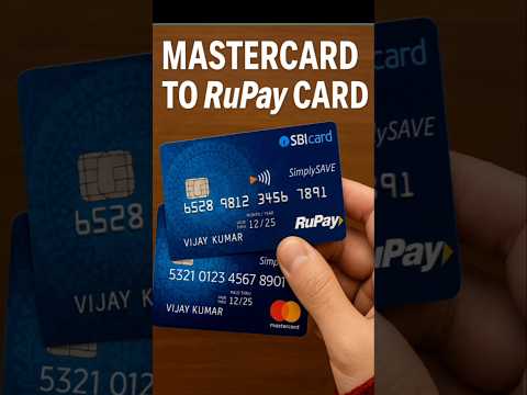 How to Convert SBI Master Credit Card to Rupay card || how to convert master card to rupay card