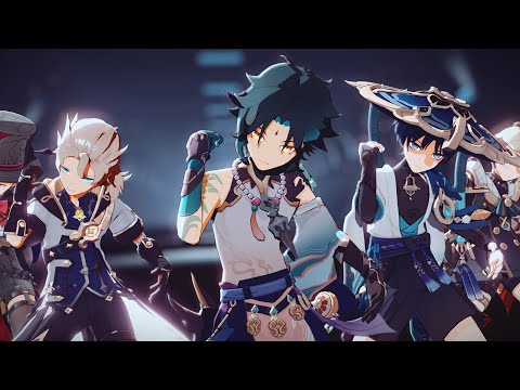【Genshin Impact 原神 MMD】BAD【7 boys】