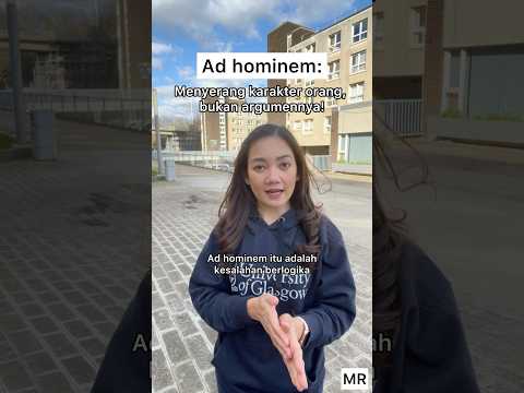Ad hominem: menyerang orangnya, bukan argumennya!