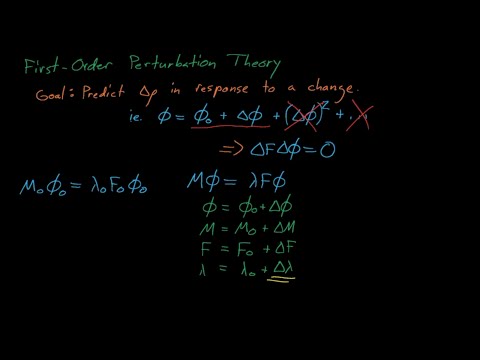 NE560 - Lecture 4: The Perturbation Equations