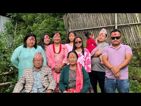 Gharko dashain ❤️🥰 ll 93 years ko boju ko hath bata asirbad thapdai ll Dashainko vlog ll vlog - 24 