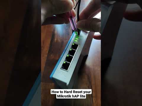 How to Hard Reset - Mikrotik hAP lite vr. 2