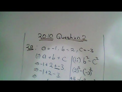 CXC Maths question 2 paper 2 from 2010-2019