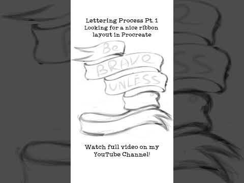 LetteringProcess Pt.1 Procreate Sketch #letteringvideos #handletteringart #lettering #letteringideas