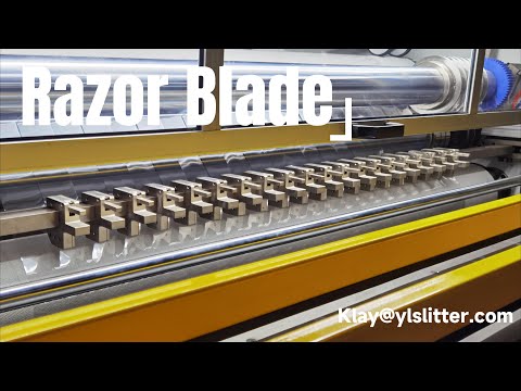 How to install Razor blade on our slitter rewinder machine