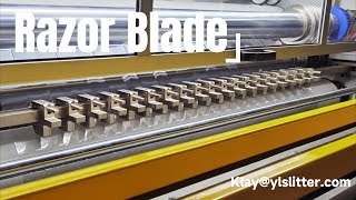 How to install Razor blade on our slitter rewinder machine