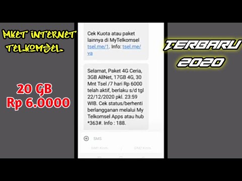 PAKET INTERNET MURAH TELKOMSEL TERBARU 2020