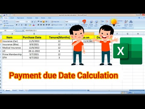How to calculate Expiry date in Ms Excel / Payment due date calculate in Ms Excel#ELEducationLibrary