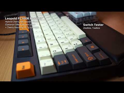 Leopold FC750R (Hybrid CherryMX Silent Brown 67g)