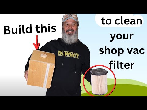 Is this the best way to clean a shop vac filter?
