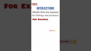Learn Interjections || Easy for kids #learningwithfun #interjections #shorts