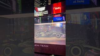 A freezing countdown and a Cadillac F1 reveal in Times Square